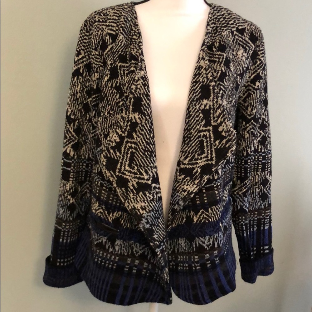 Nic + Zoe alpine draped jacket NWOT